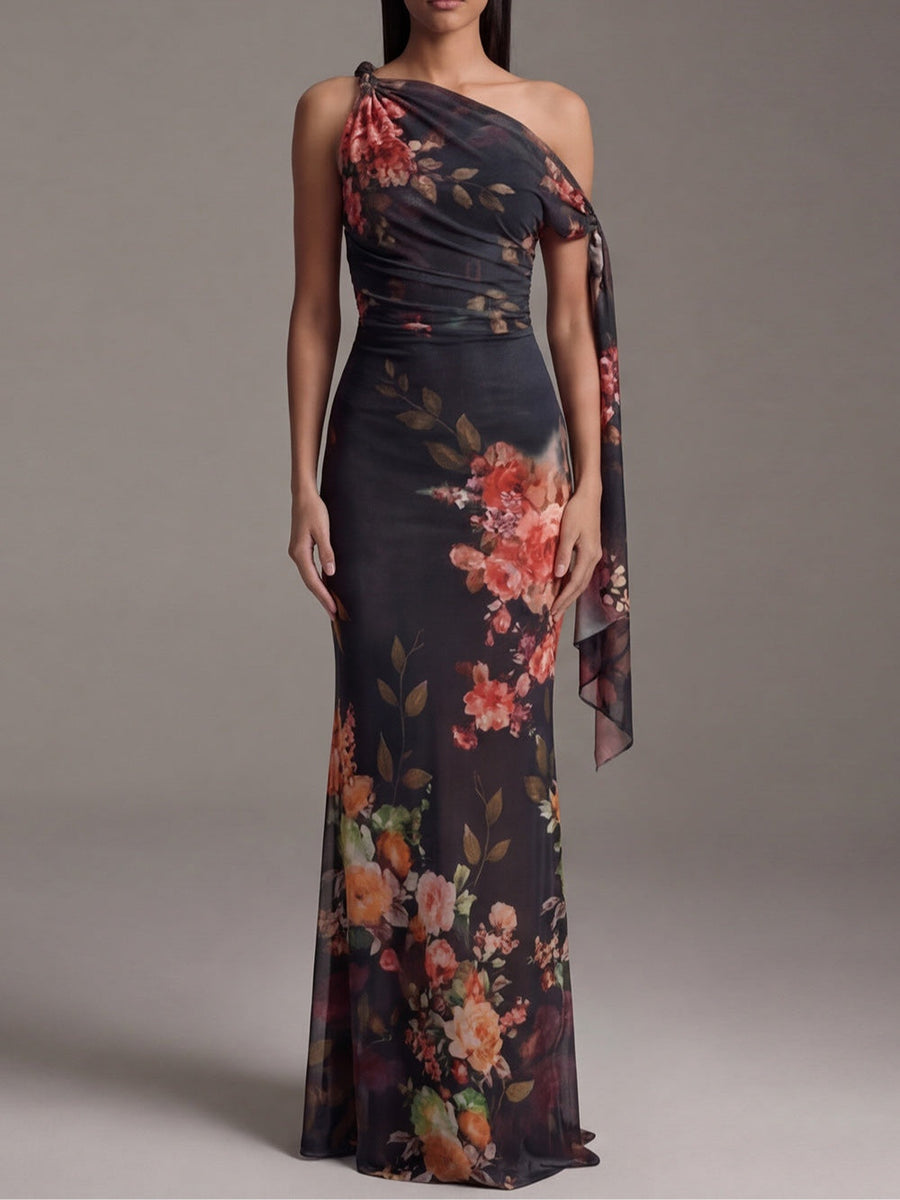 Robe Tamsin à Une Épaule