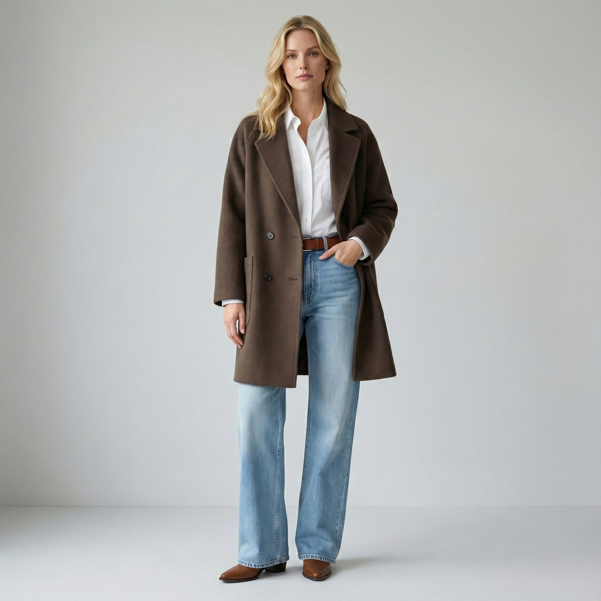 Manteau en laine Amory