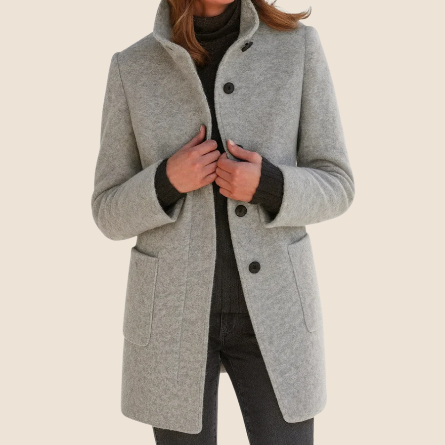 Élodie | Manteau élégant à col montant