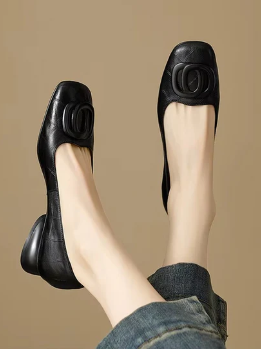 Margaux | Ballerines à talon sculpté