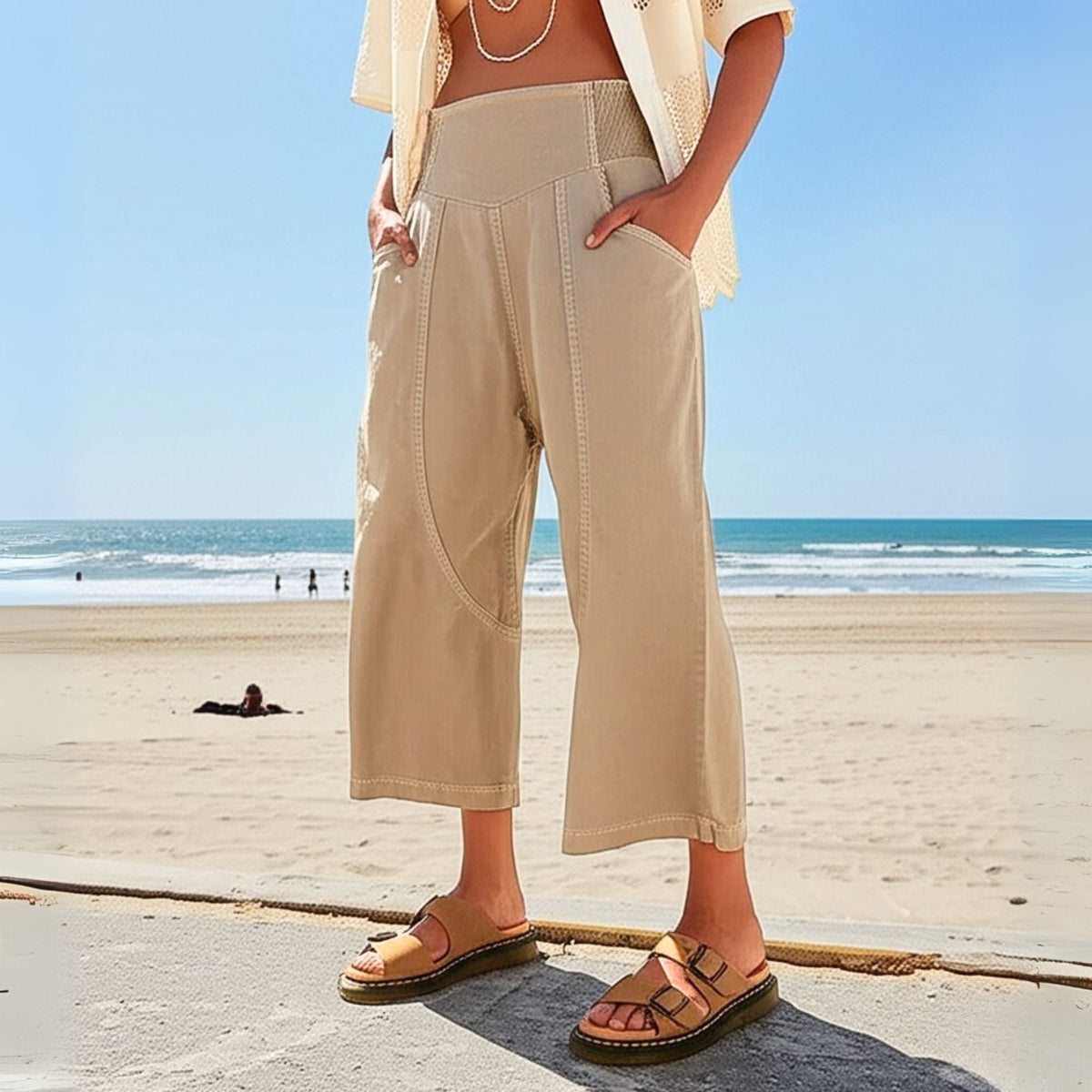 Pantalon Fluence à jambe large