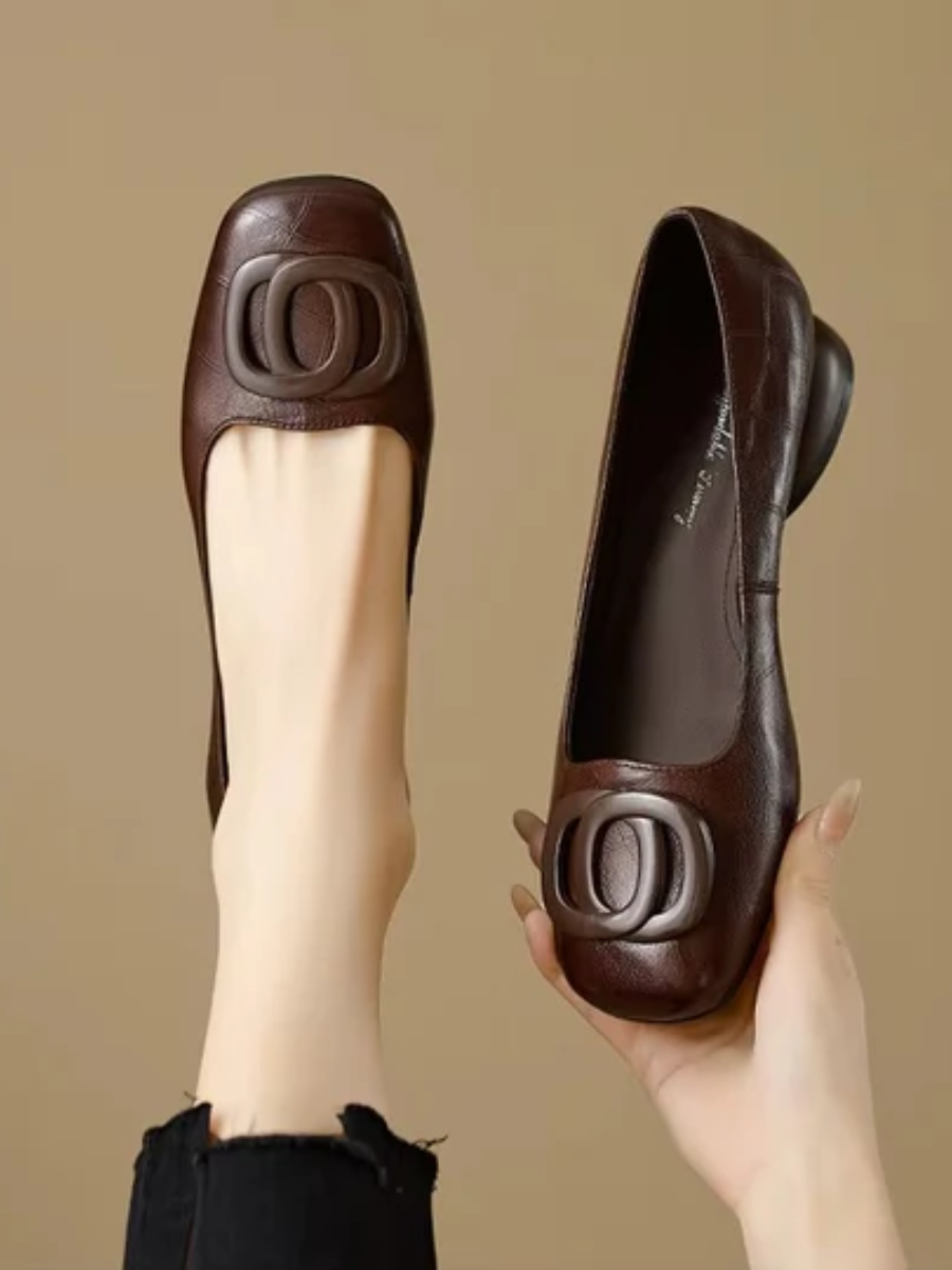Margaux | Ballerines à talon sculpté
