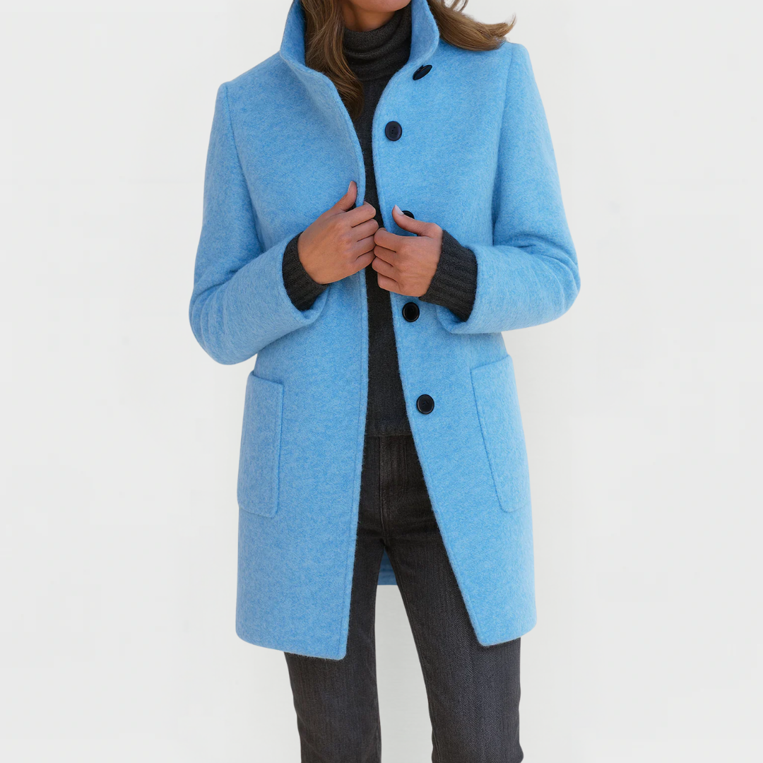 Élodie | Manteau élégant à col montant