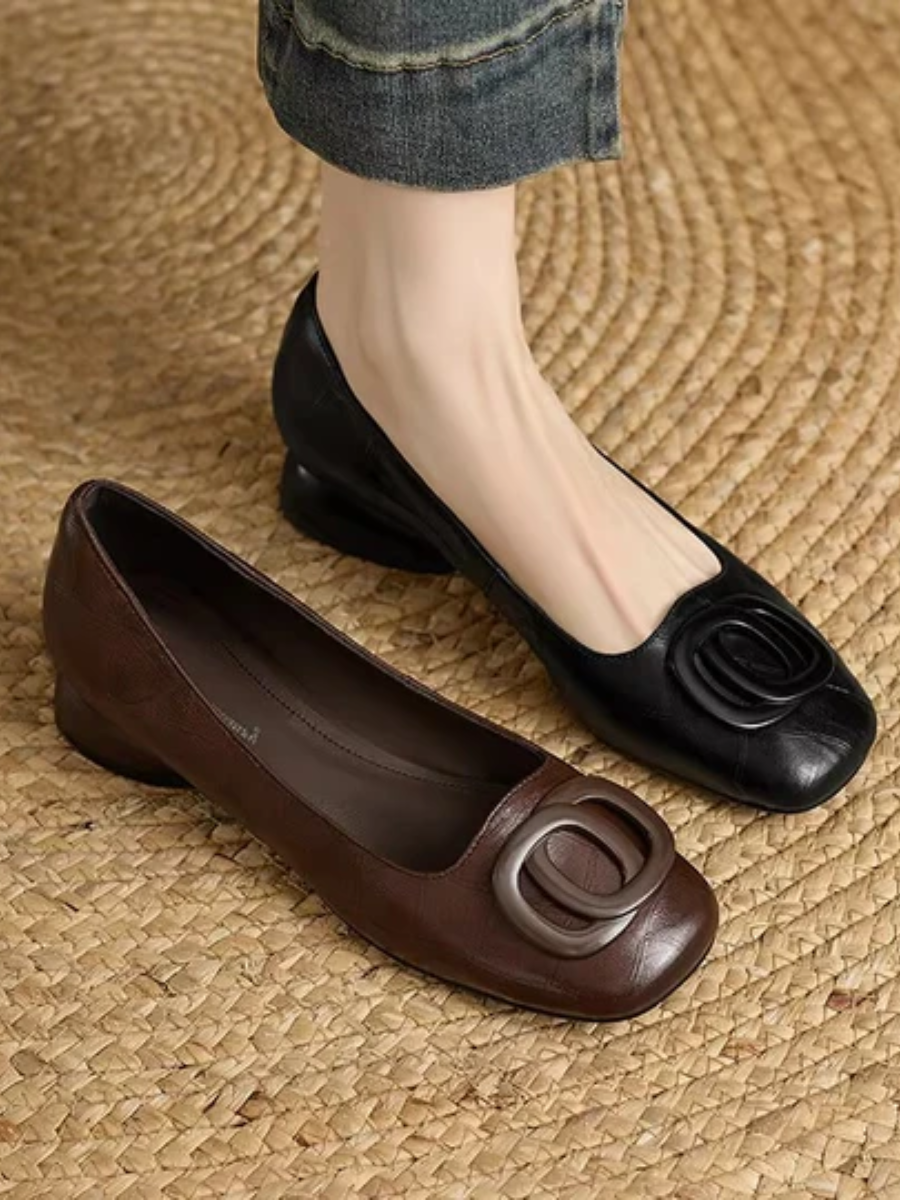Margaux | Ballerines à talon sculpté