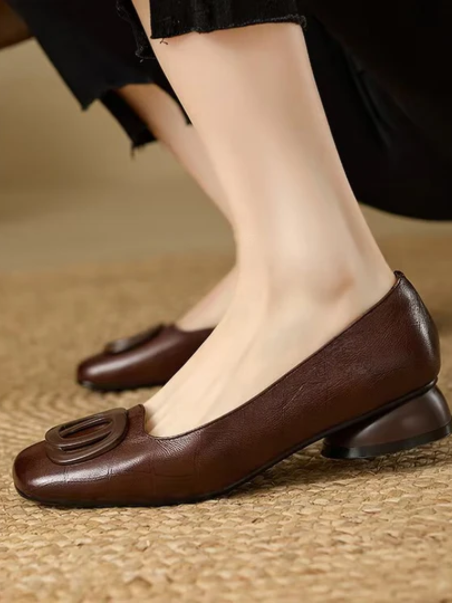 Margaux | Ballerines à talon sculpté