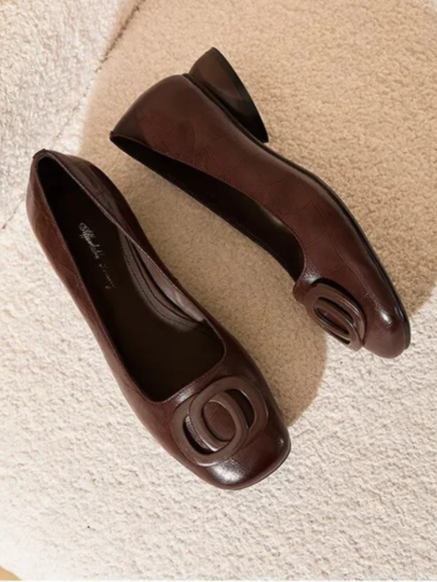 Margaux | Ballerines à talon sculpté
