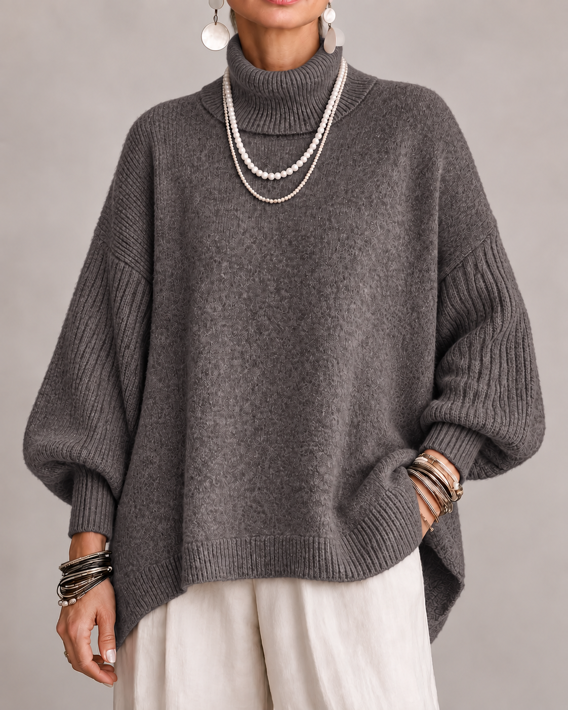 Kathleen | Pull à col roulé élégant