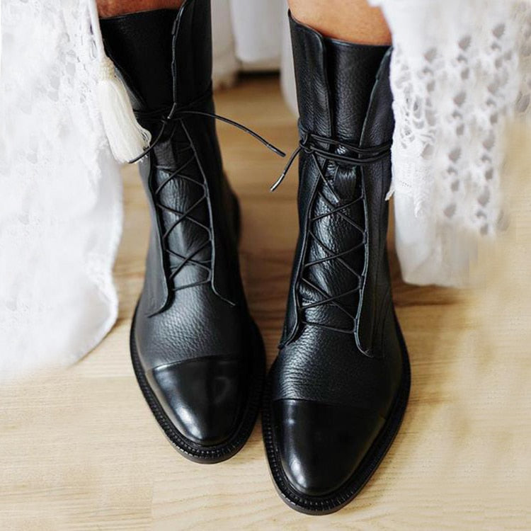 Solène | Bottines montantes à lacets