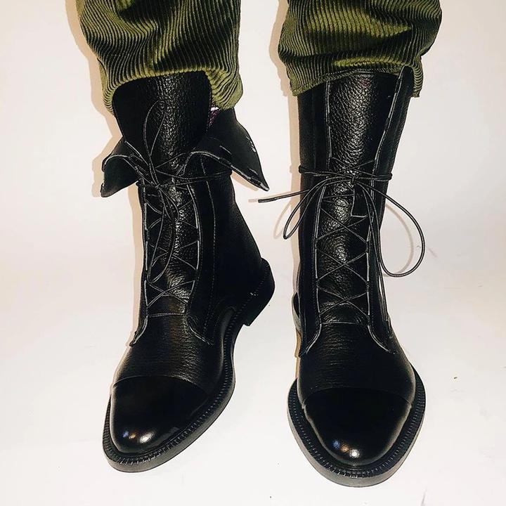 Solène | Bottines montantes à lacets