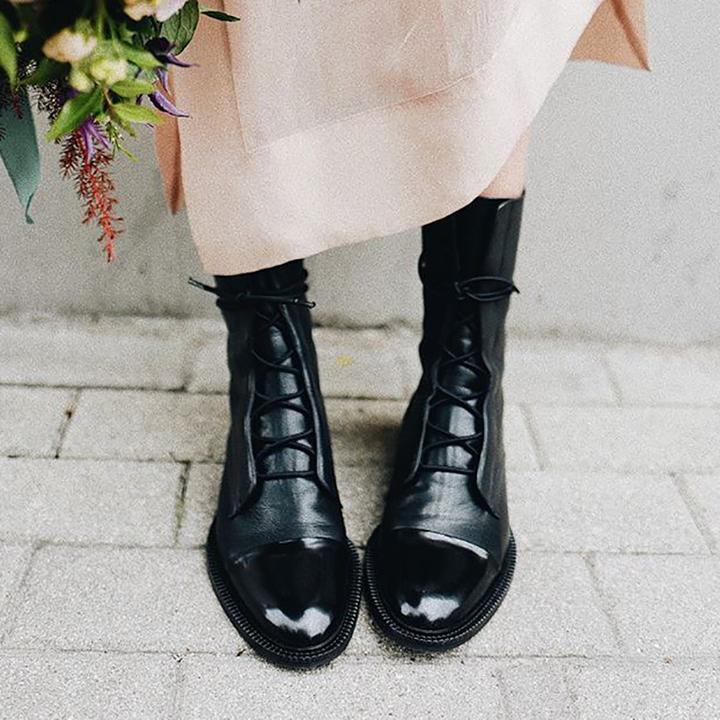 Solène | Bottines montantes à lacets