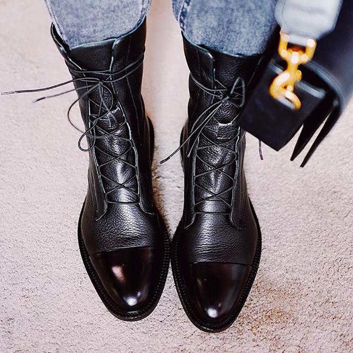 Solène | Bottines montantes à lacets