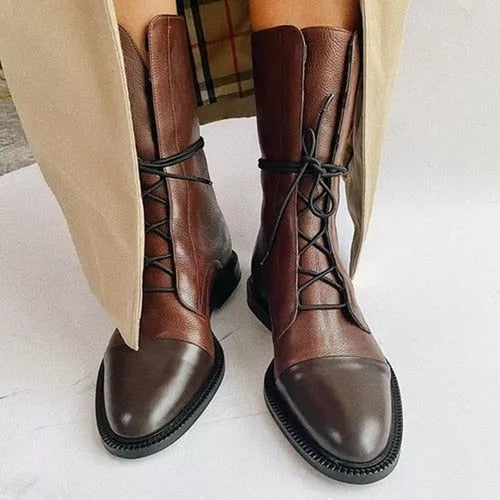 Solène | Bottines montantes à lacets