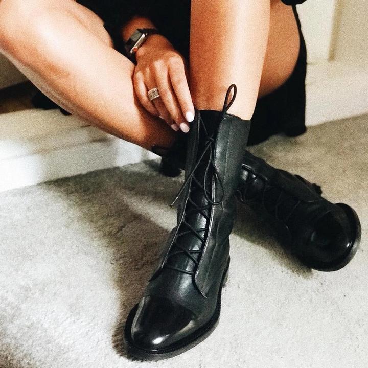 Solène | Bottines montantes à lacets