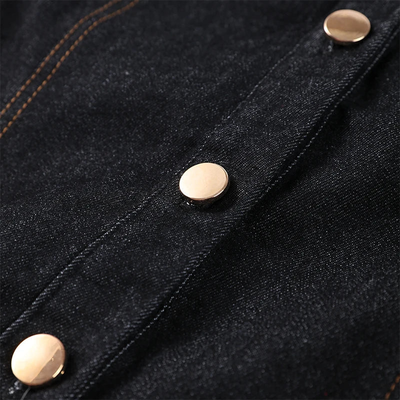 Ensemble en denim à boutons Marenza