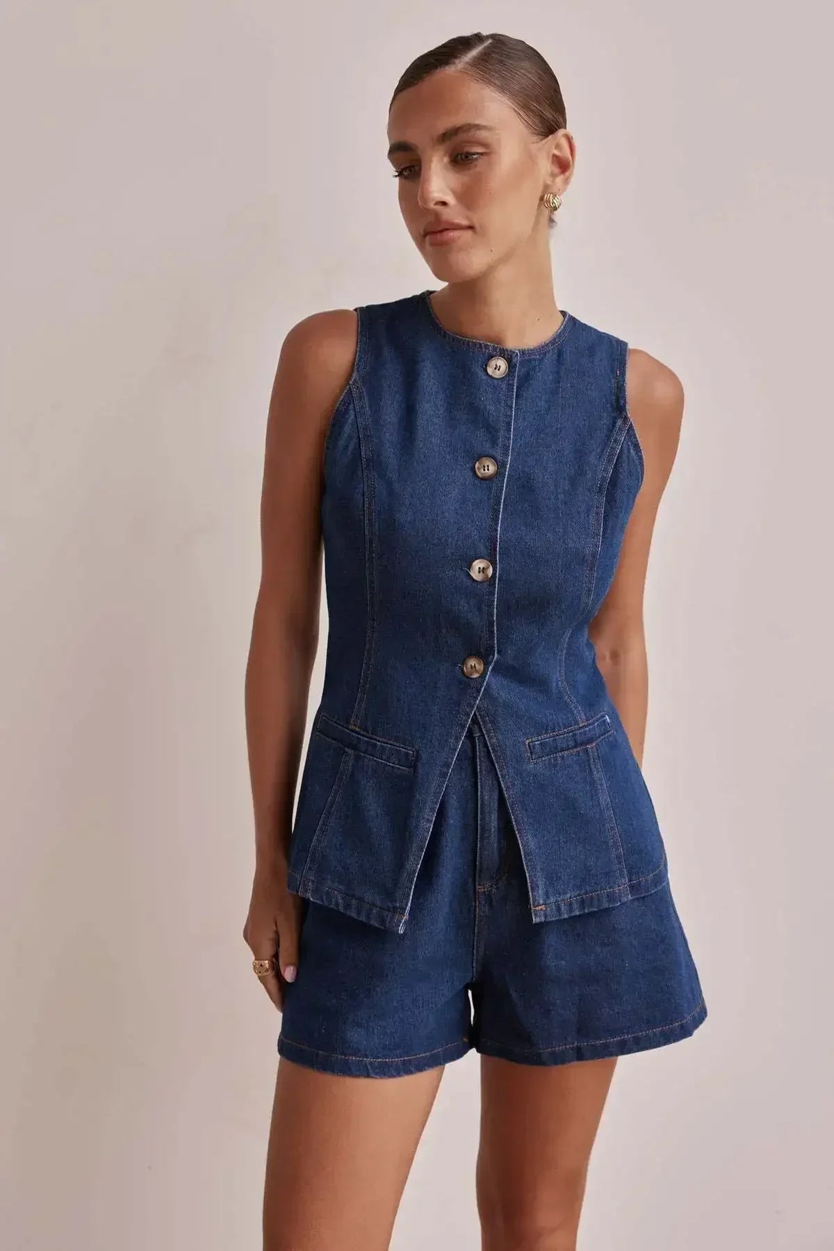 Ensemble en denim 100 % coton