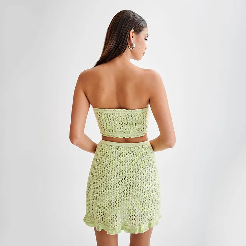 Ensemble en maille de plage Kaia