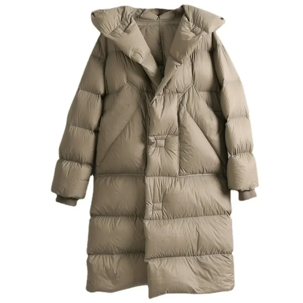 Manteau long matelassé