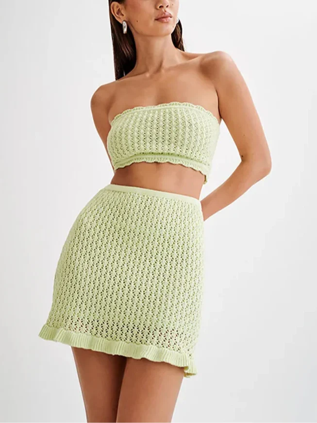 Ensemble en maille de plage Kaia