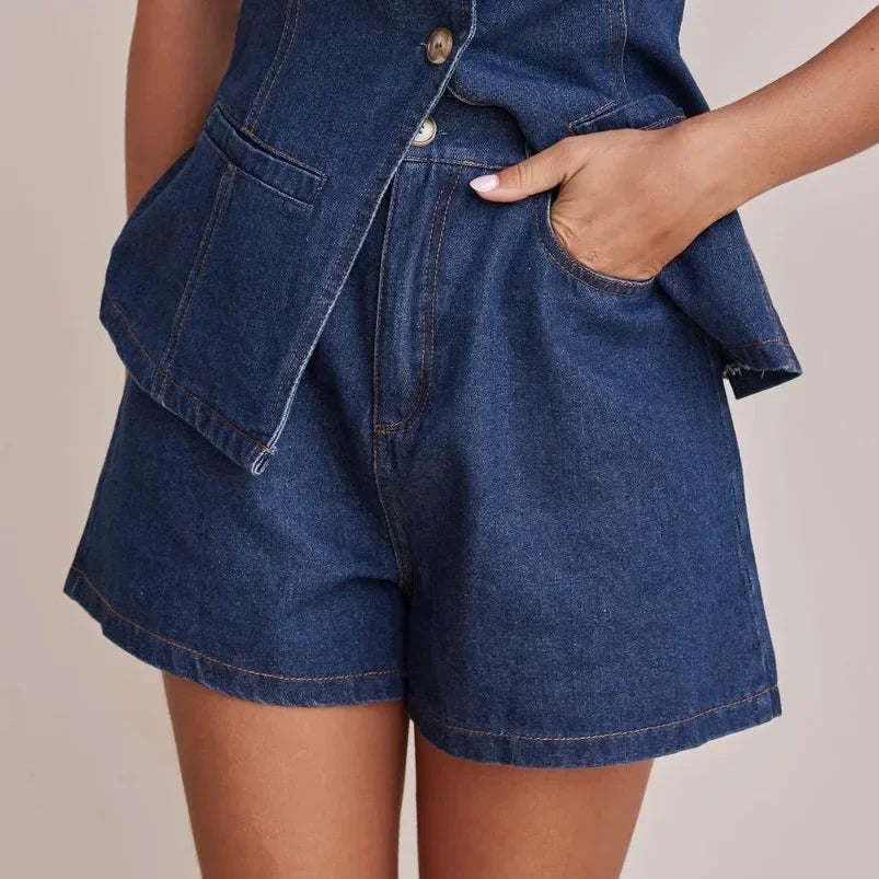 Ensemble en denim 100 % coton
