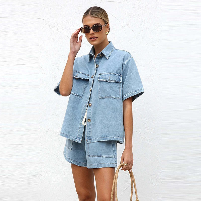 Ensemble en denim 2 pièces Olivia