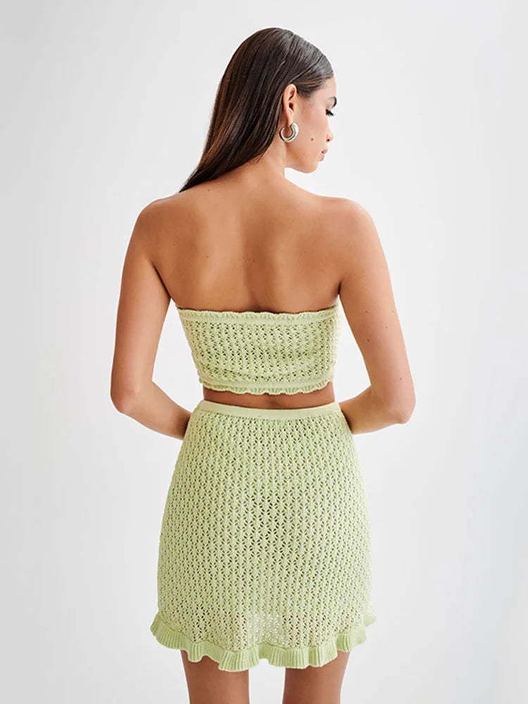 Ensemble en maille de plage Kaia