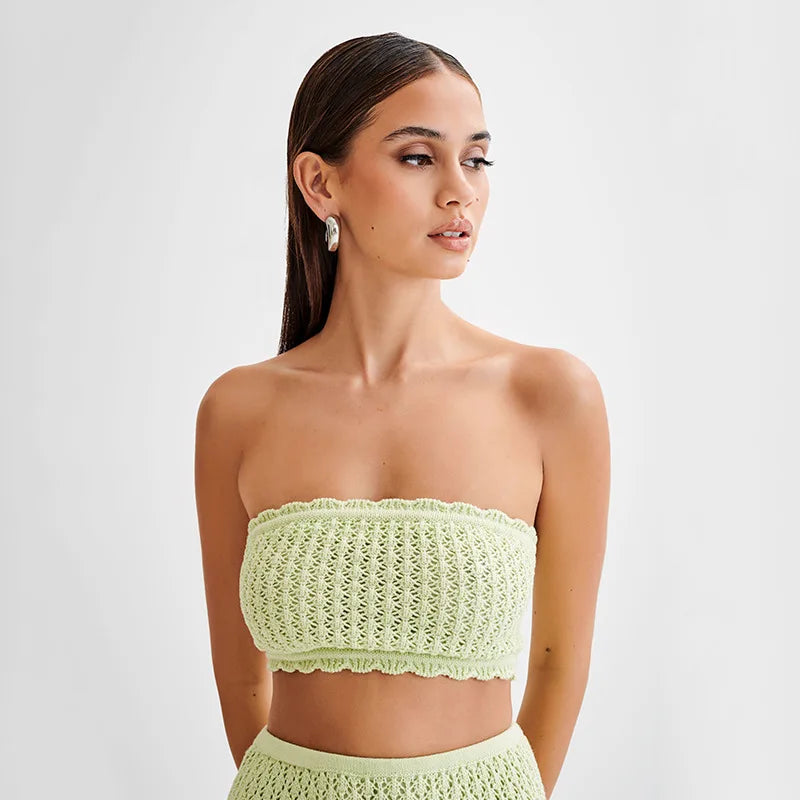 Ensemble en maille de plage Kaia