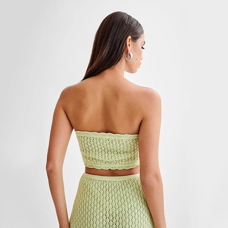 Ensemble en maille de plage Kaia