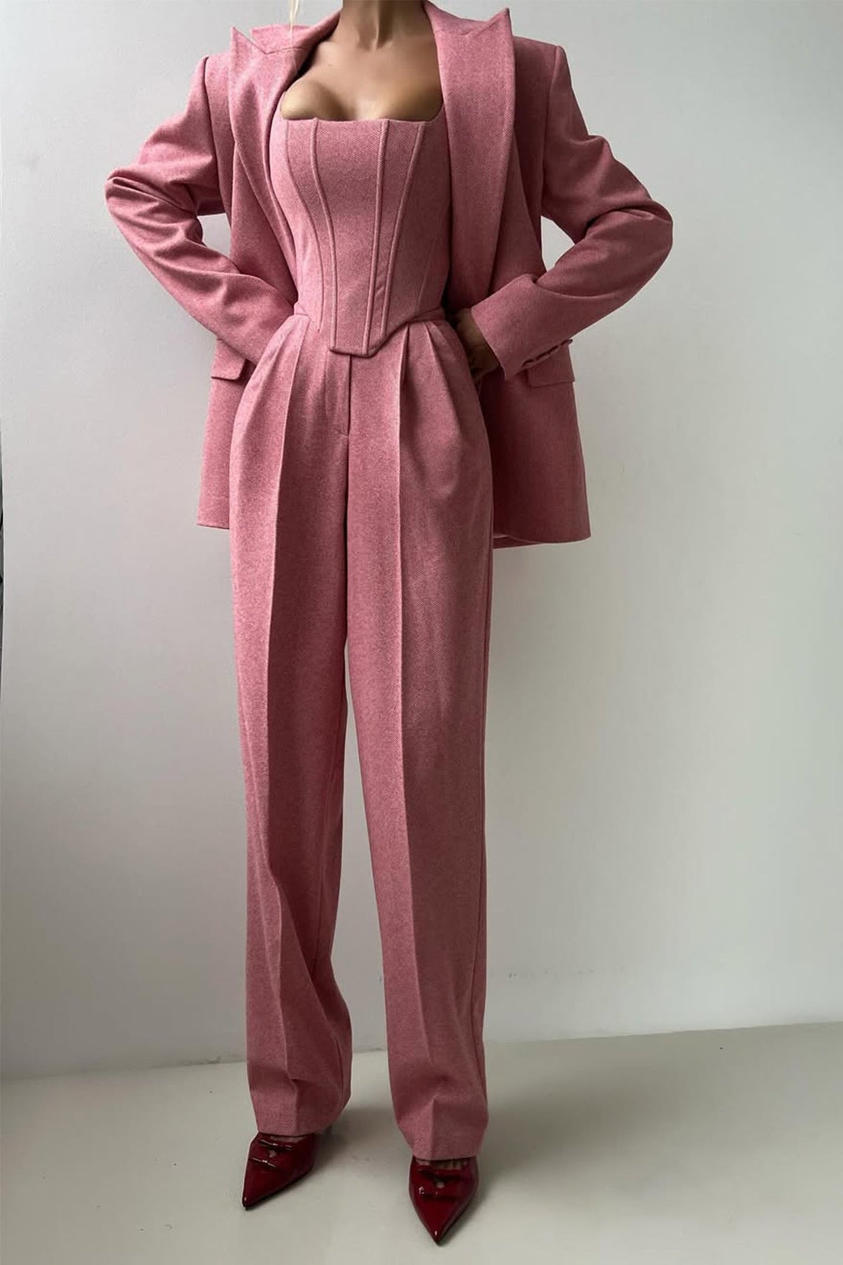 Ensemble trois pièces avec blazer
