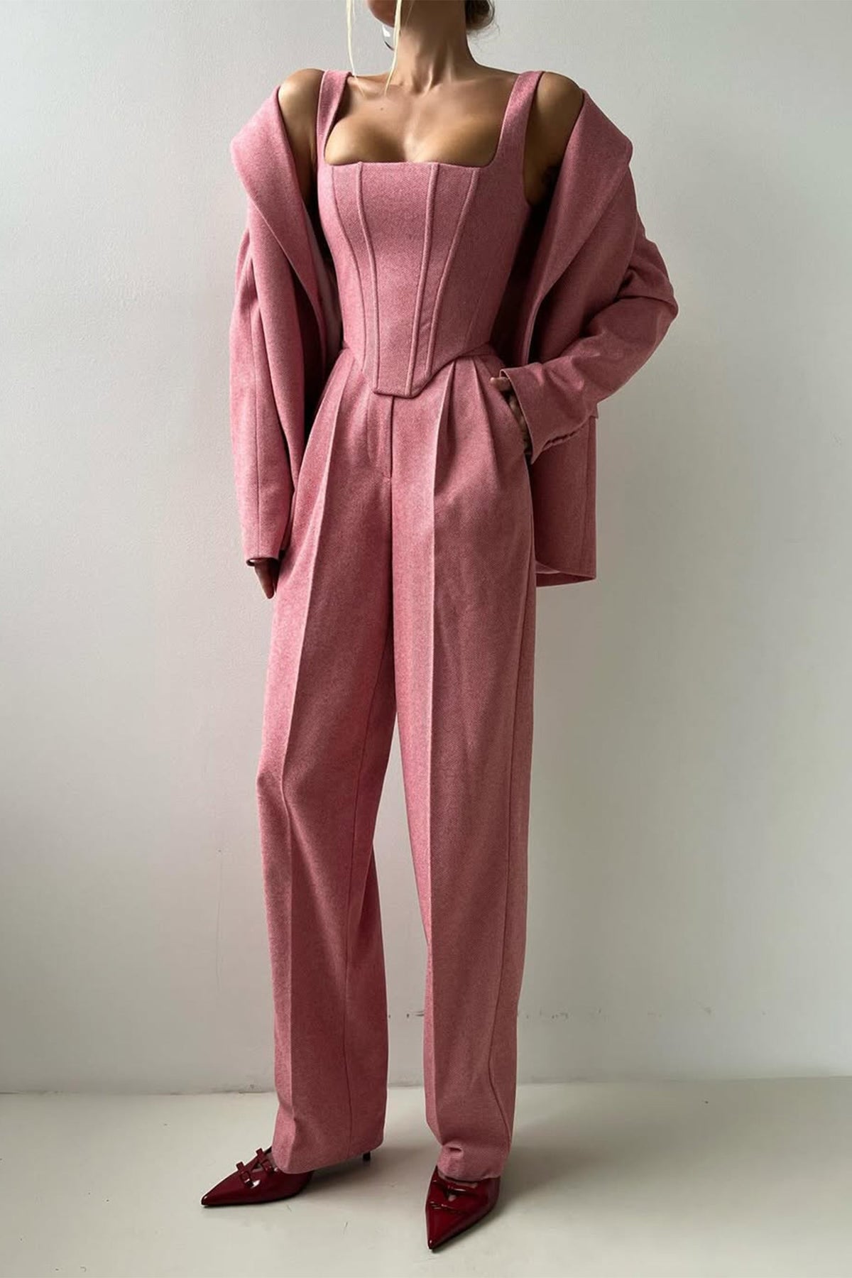 Ensemble trois pièces avec blazer