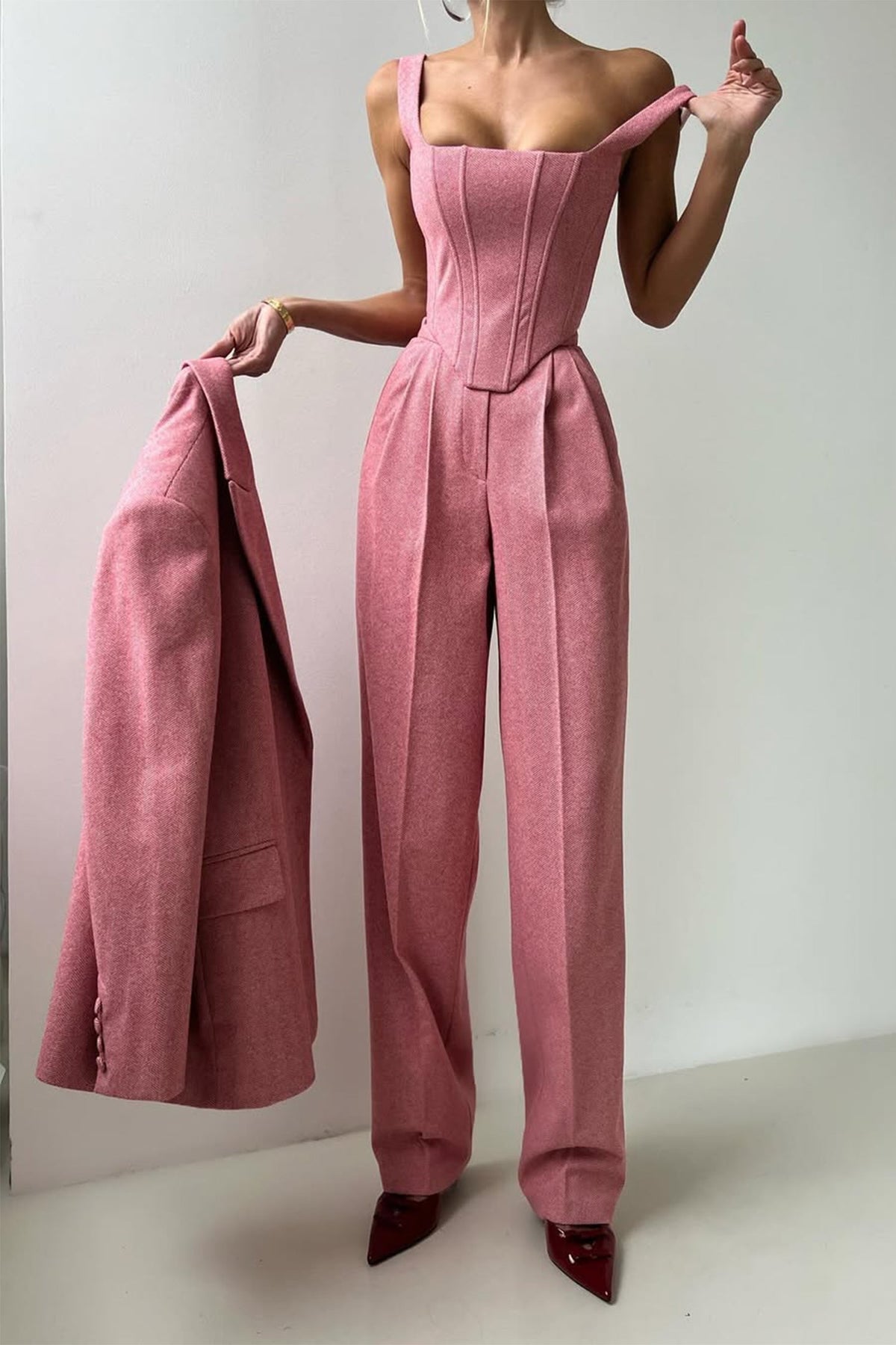Ensemble trois pièces avec blazer