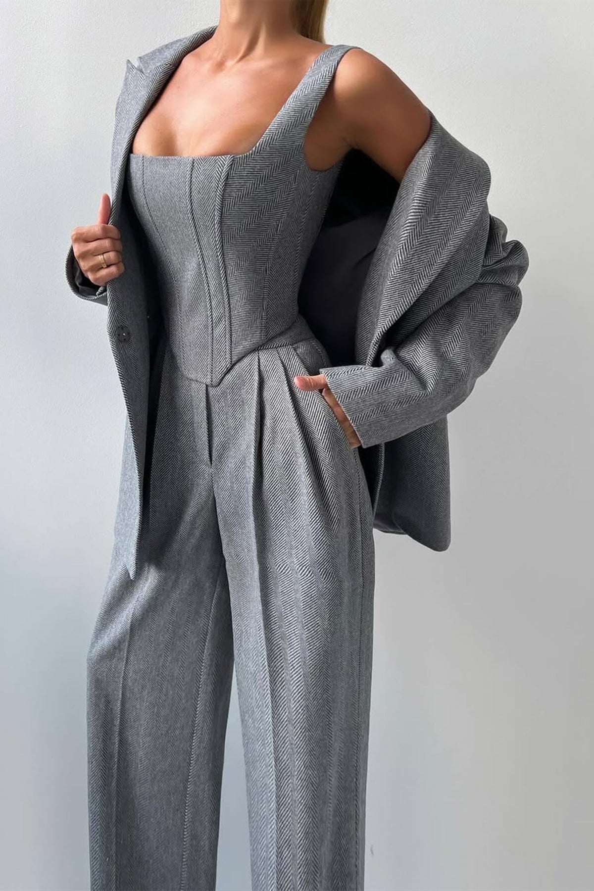 Ensemble trois pièces avec blazer