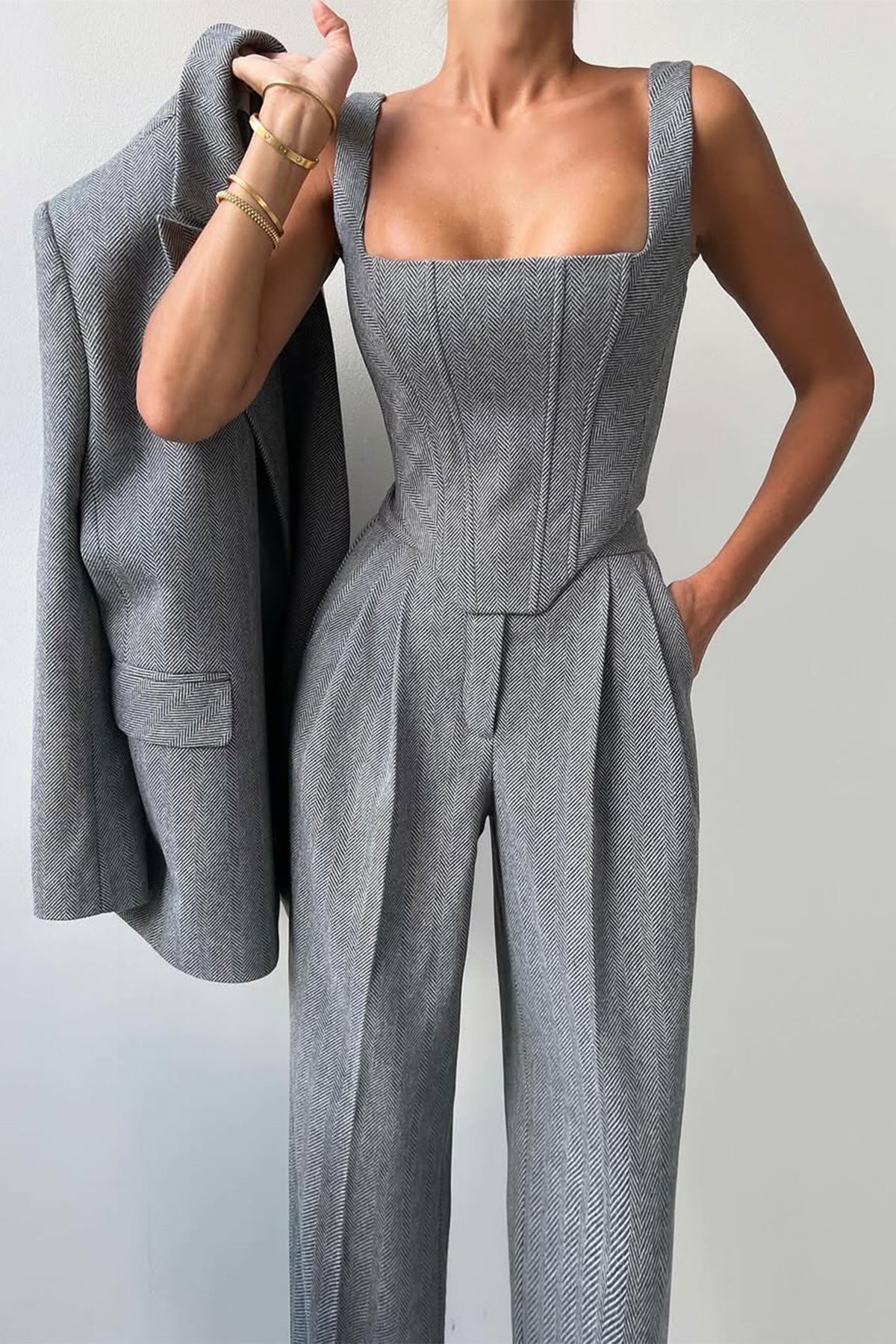 Ensemble trois pièces avec blazer