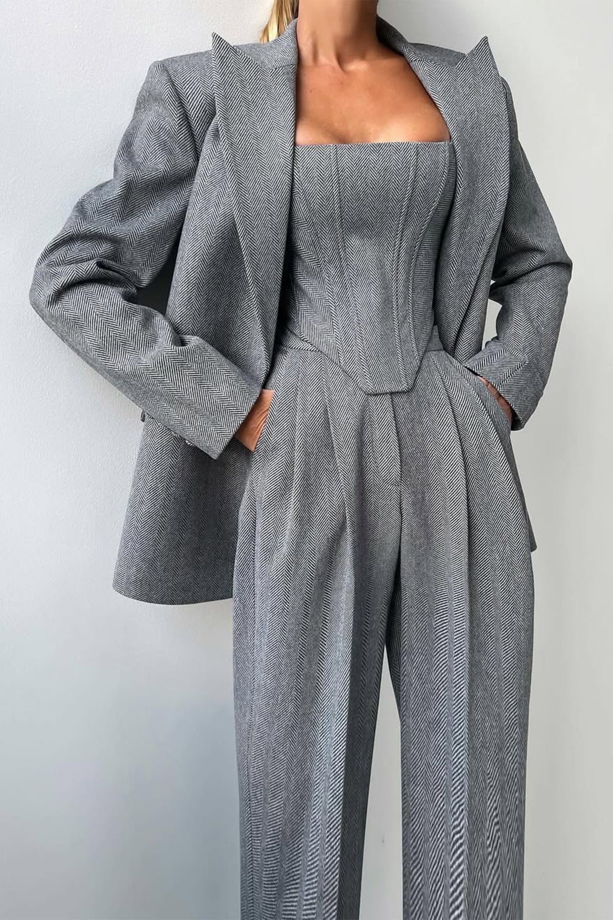 Ensemble trois pièces avec blazer