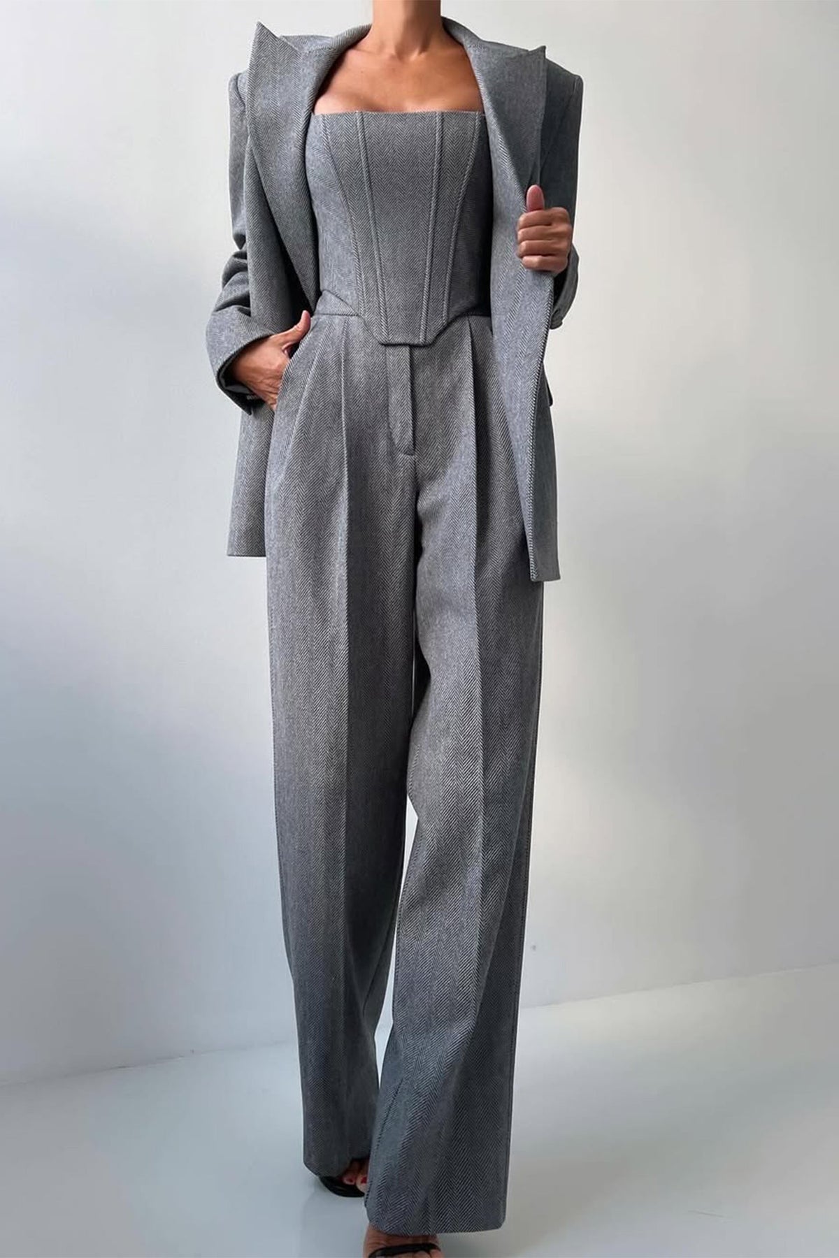 Ensemble trois pièces avec blazer