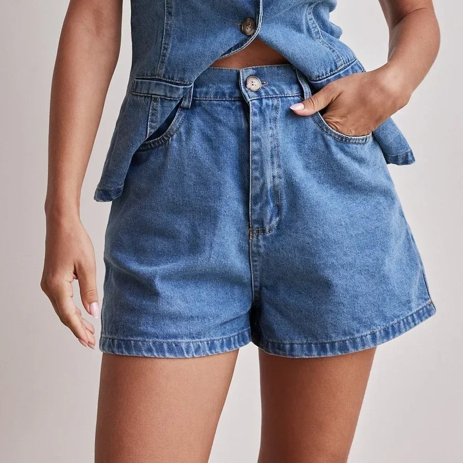 Ensemble en denim 100 % coton