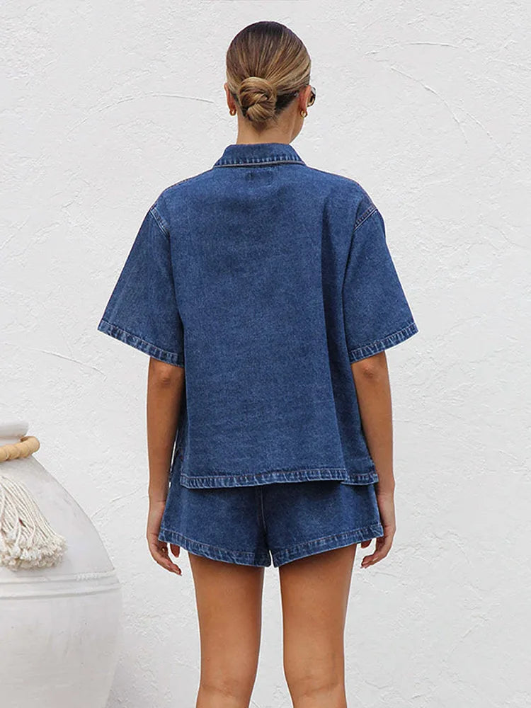 Ensemble en denim 2 pièces Olivia