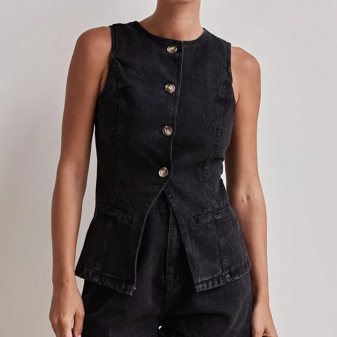 Ensemble en denim 100 % coton