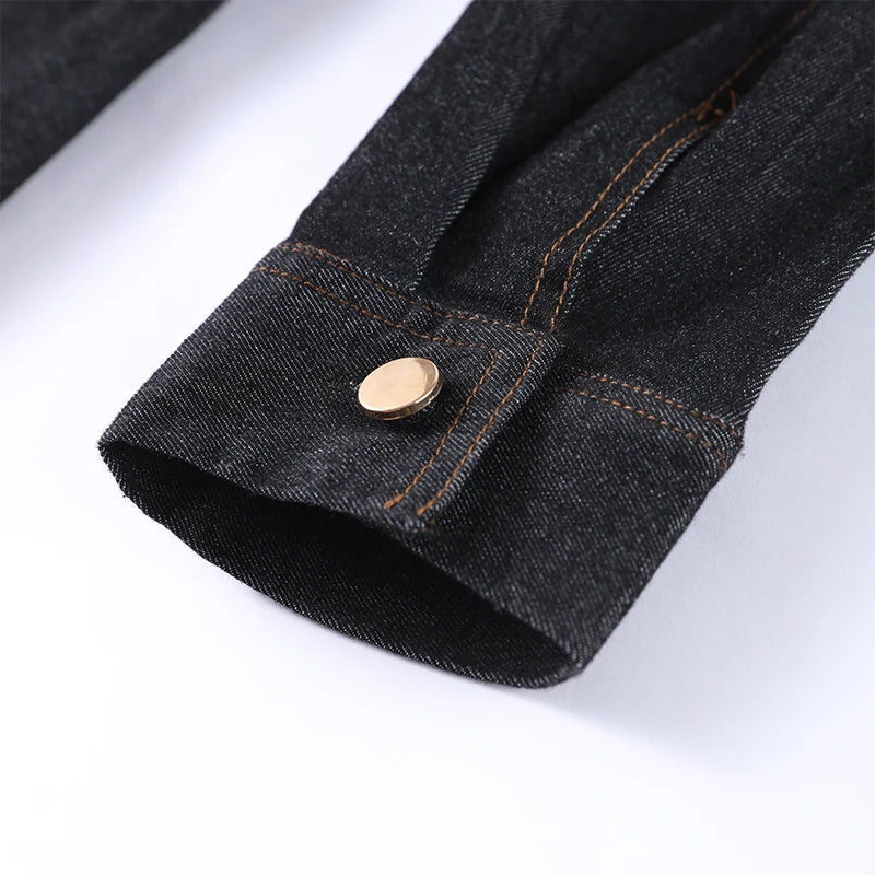 Ensemble en denim à boutons Marenza