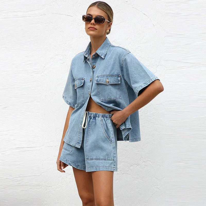 Ensemble en denim 2 pièces Olivia