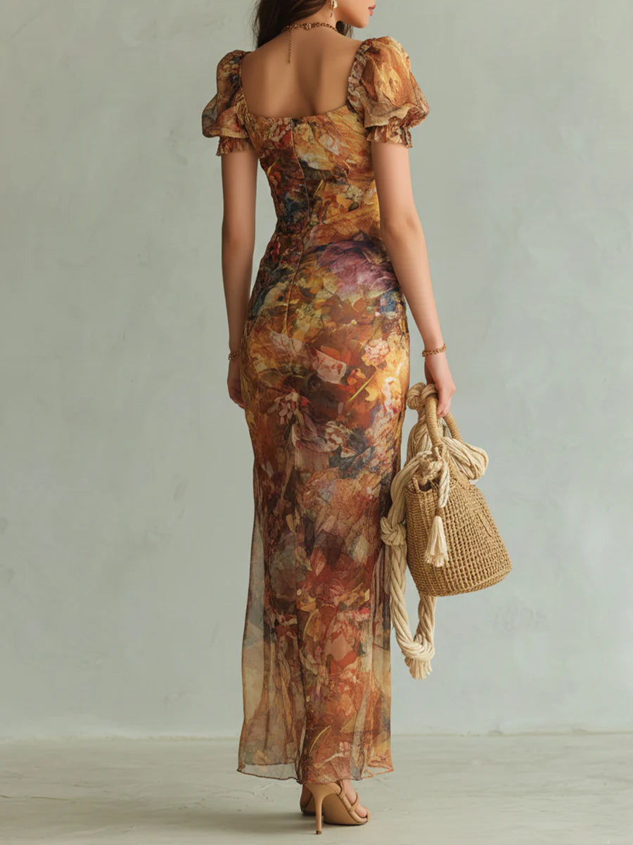 Robe Saffron Bohème