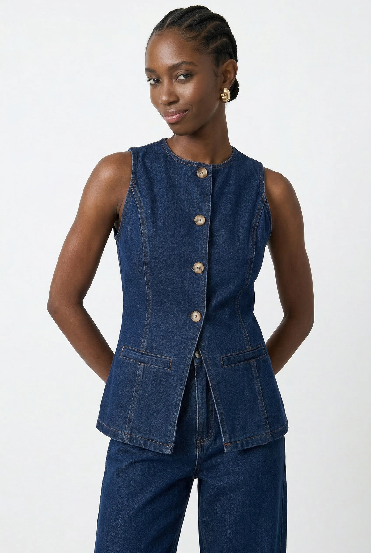 Ensemble en denim 100 % coton