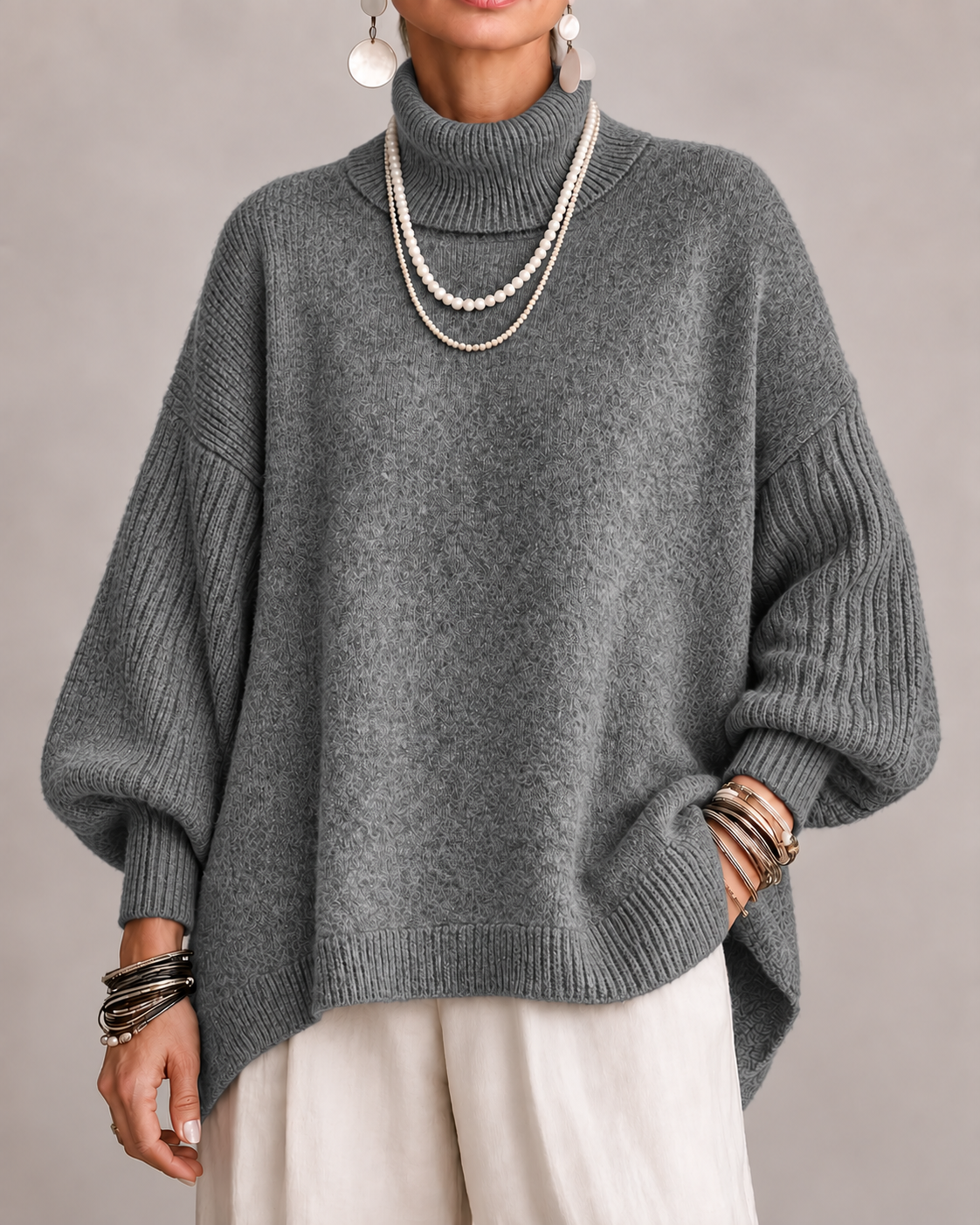 Kathleen | Pull à col roulé élégant