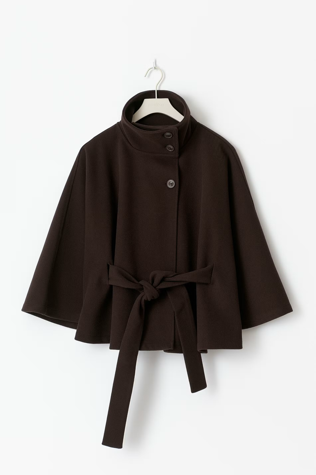 Veste à col montant et ceinture