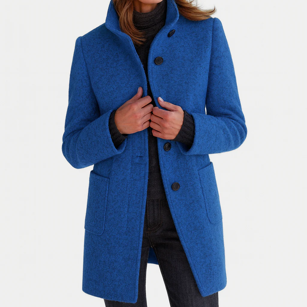 Élodie | Manteau élégant à col montant