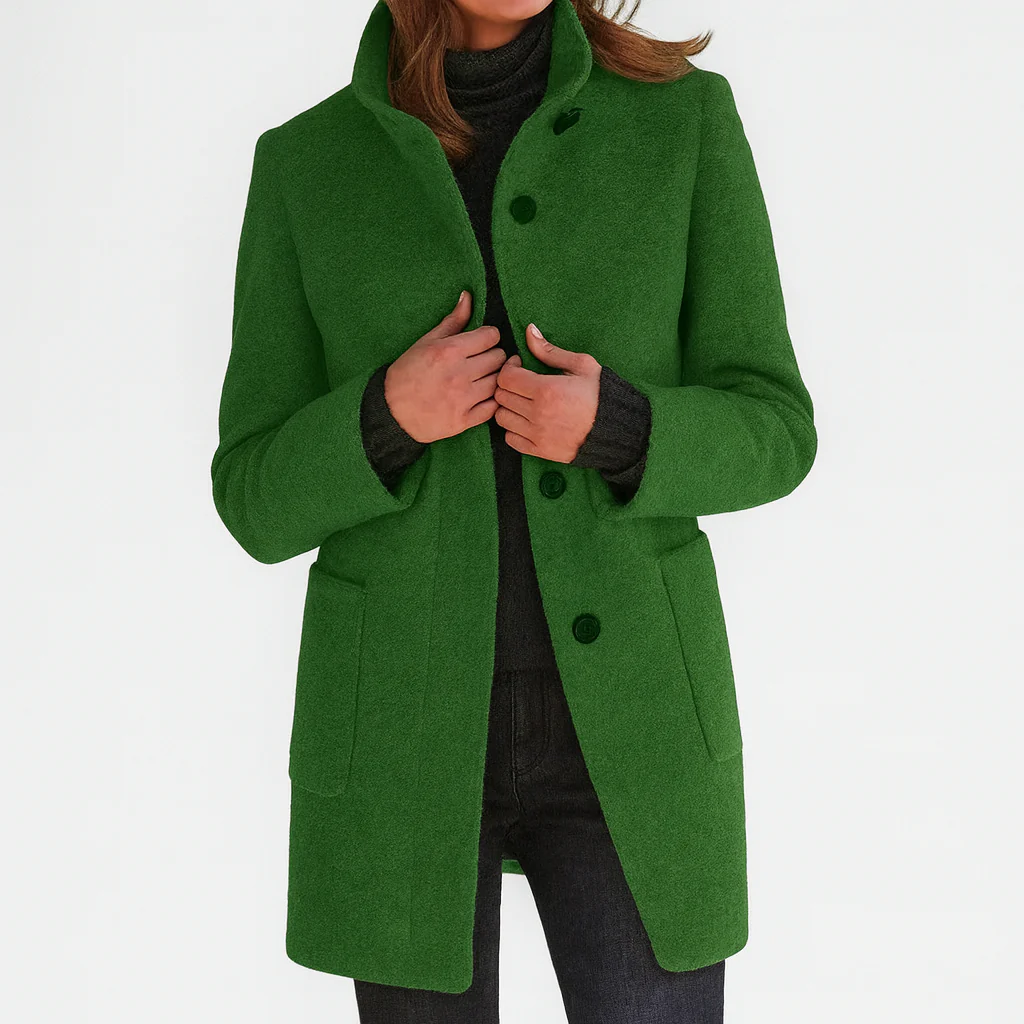 Élodie | Manteau élégant à col montant