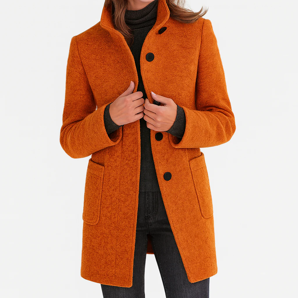 Élodie | Manteau élégant à col montant