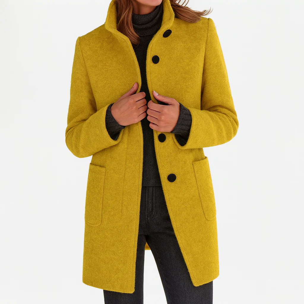 Élodie | Manteau élégant à col montant