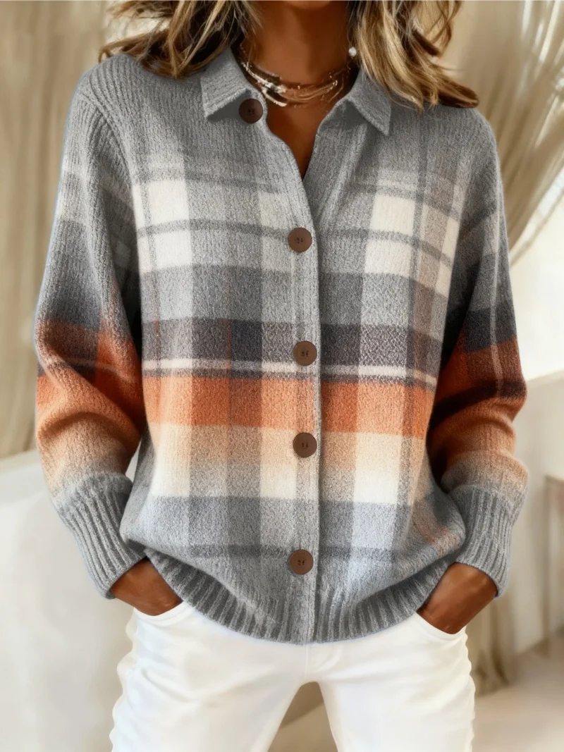 Camille | Gilet rayé en maille