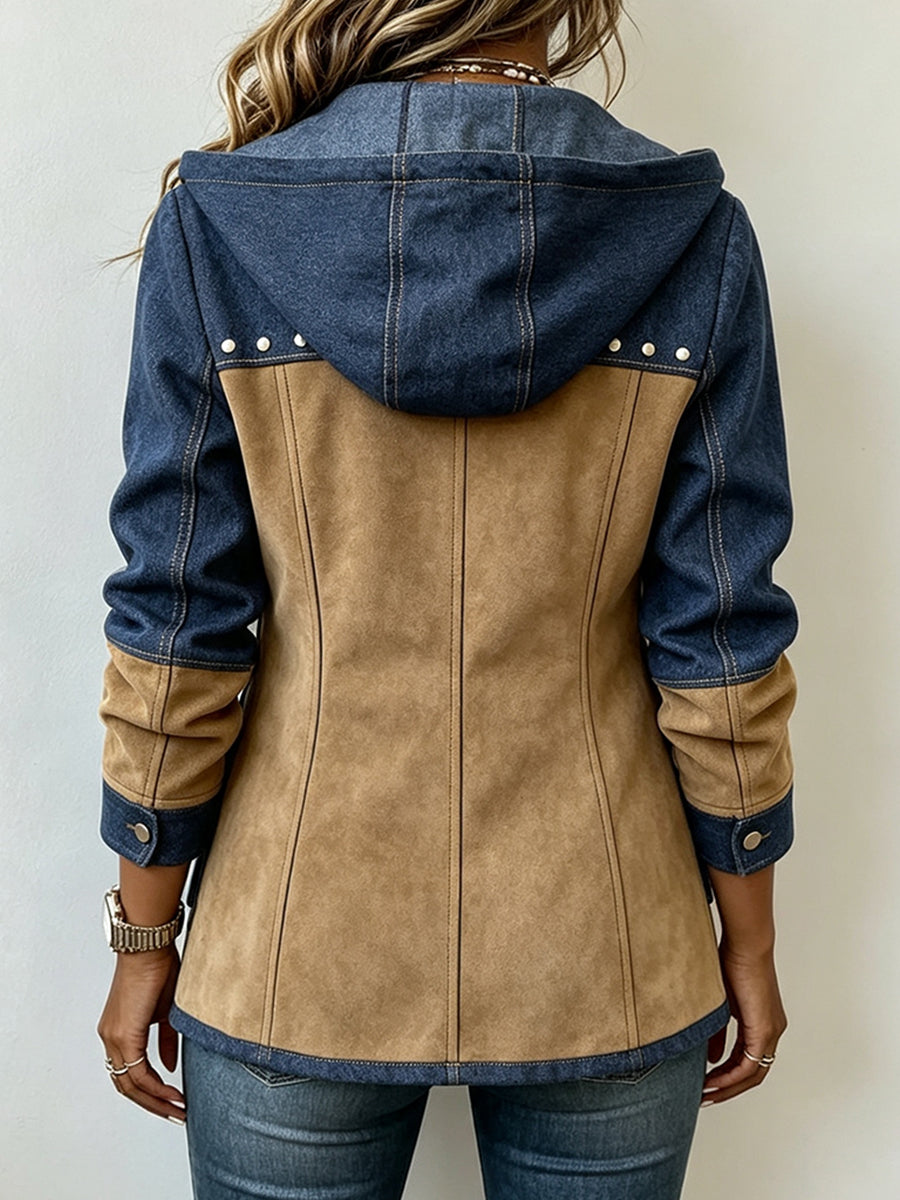 Julie | Veste à Capuche Bi-Matière Véronique